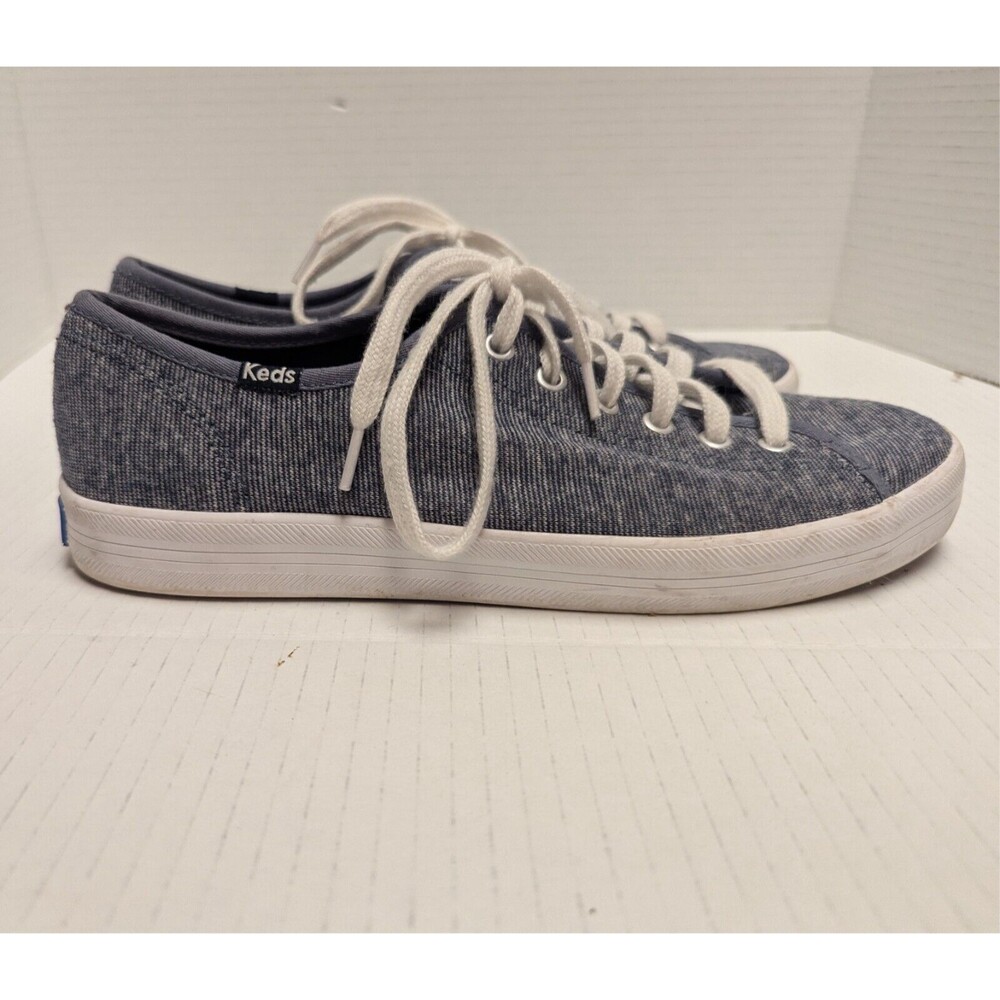 Keds Kickstart Navy Jersey Knit Shoes Womens Size 8  Dream Foam WF64528